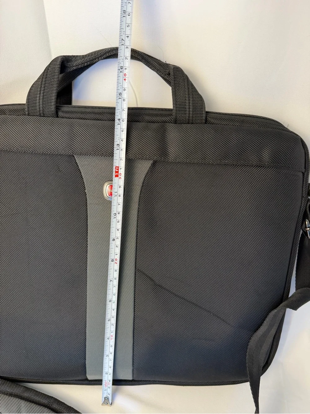 SwissGear Black and Gray Laptop Briefcase with Shoulder Strap